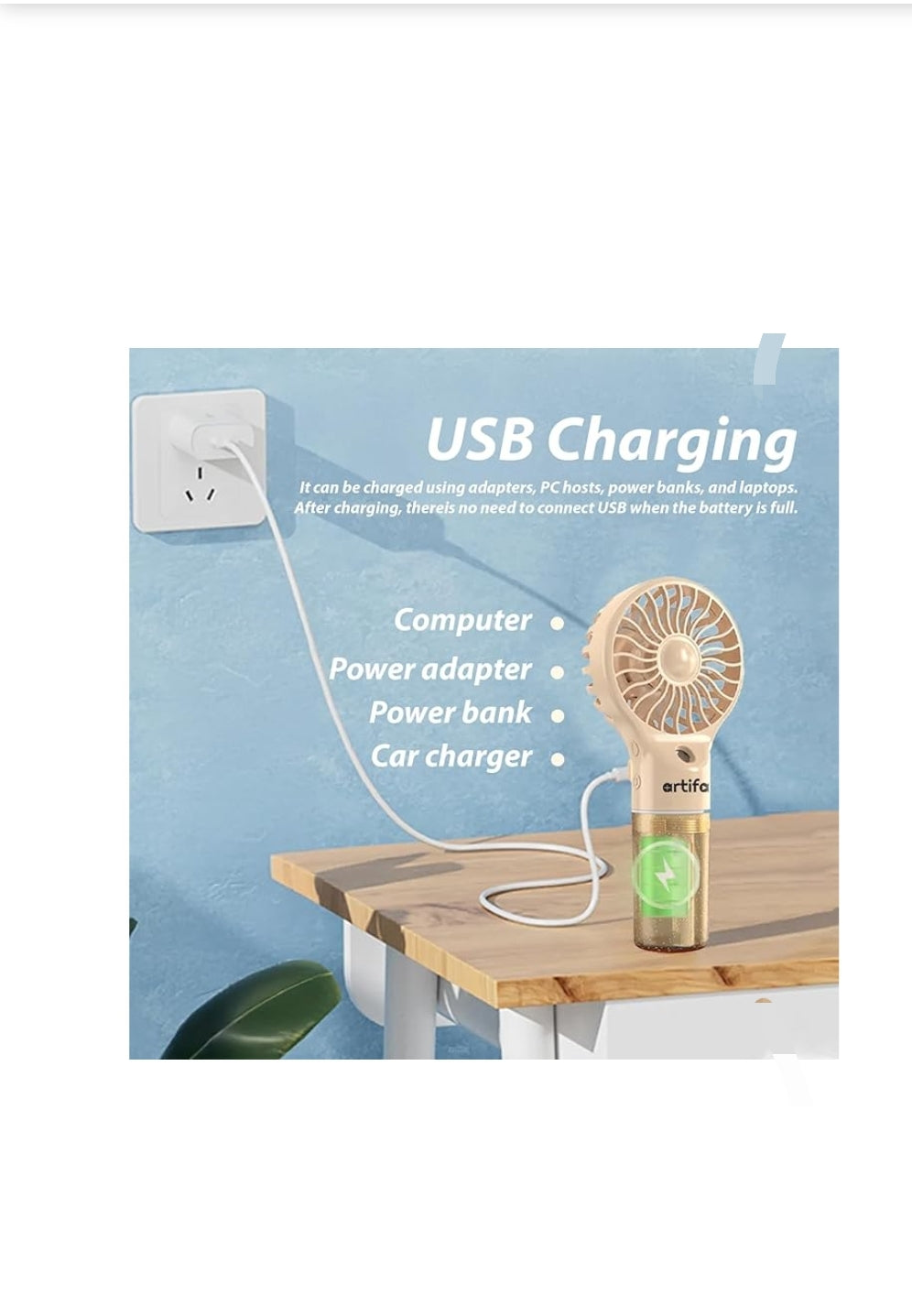 Mini portable fan