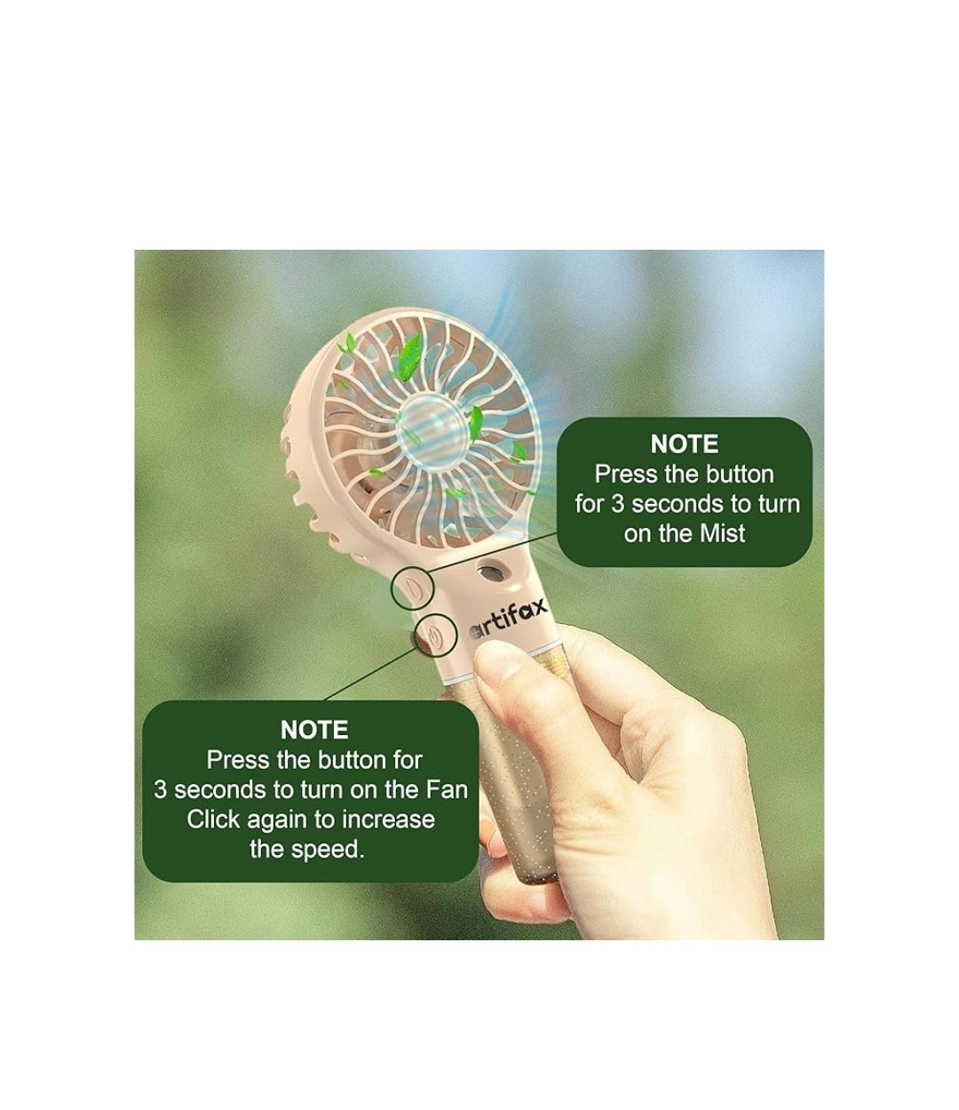 Mini portable fan