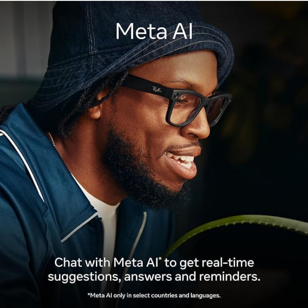 Smart Glasses Standard F Shiny Black/Clear (Meta rybn- Imported)